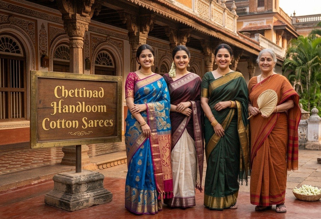 CHETTINAD SAREES - HANDLOOM