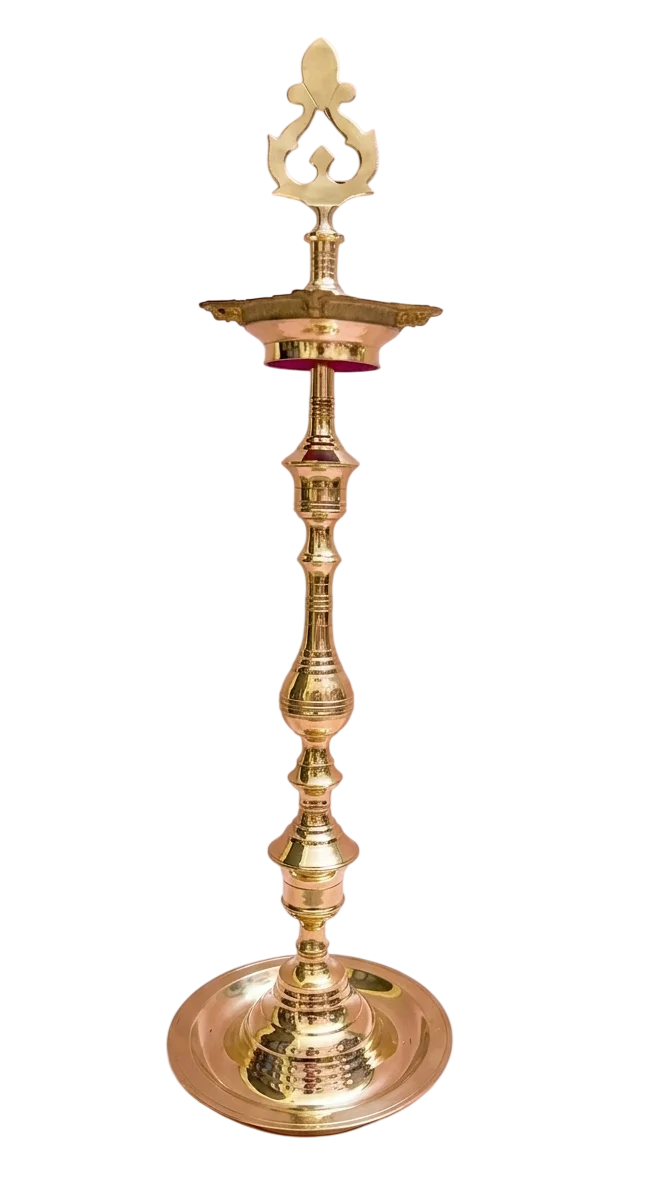 26 Inch Pure Brass Kuthu Vilakku (Porai) 